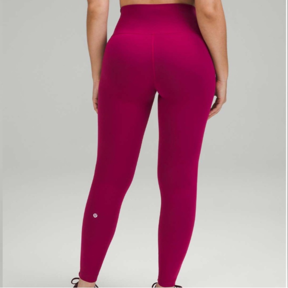 Lululemon Wunder Train Contour Fit High-Rise Tight 25" size 4 Magenta